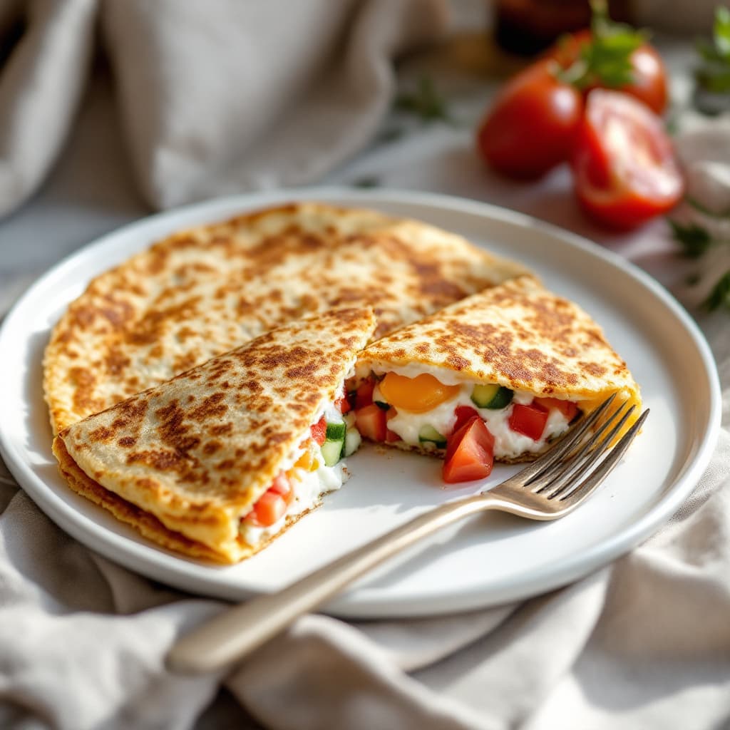Pancake d'avena con ricotta morbida