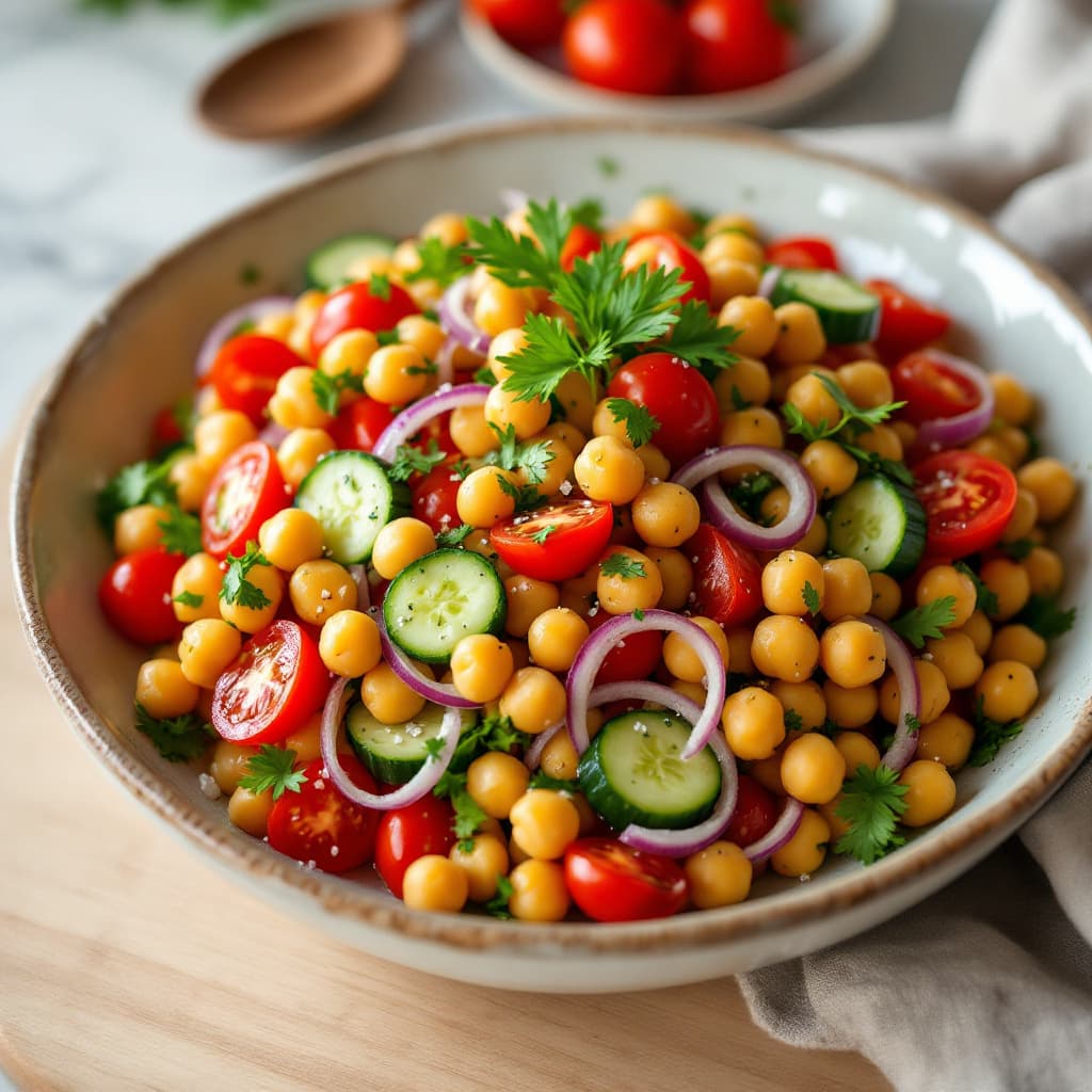 Chickpea and Vegetable Salad