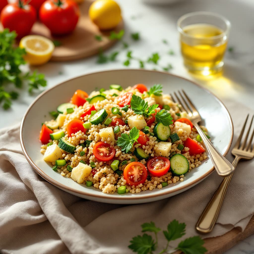 Salad with Bulgur and Vegetables