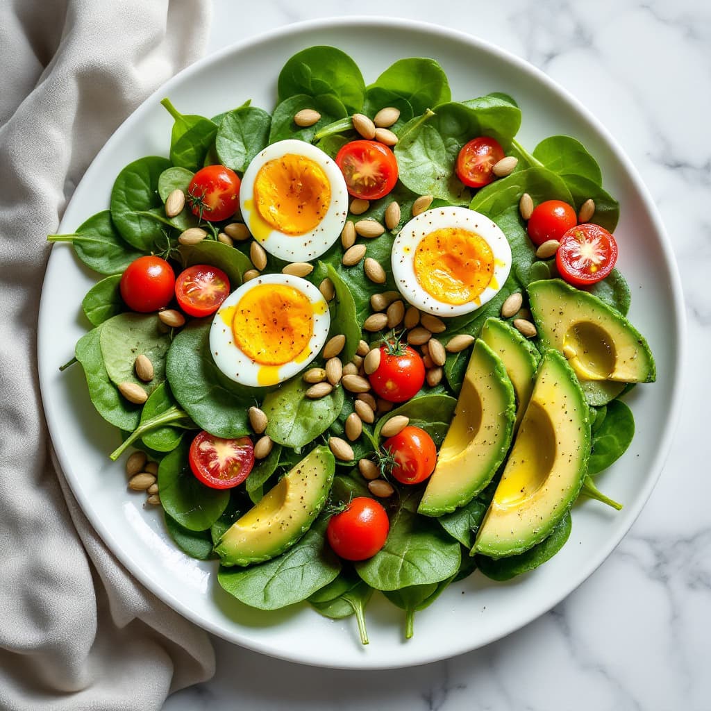 Spinach and Egg Salad