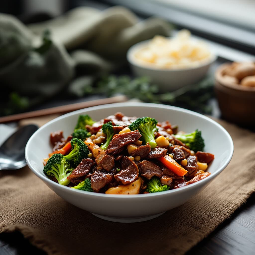 Beef with Broccoli in Soy Sauce