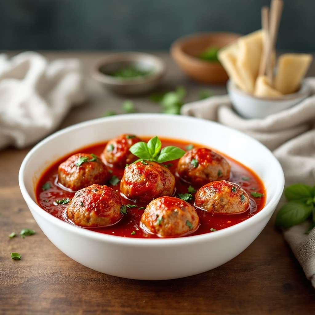 Beef Meatballs in Tomato Sauce