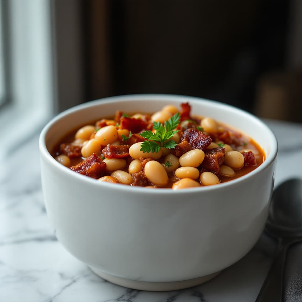 Beans with Smoked Beef